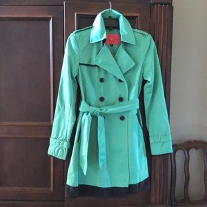 Ivanka Trump Trench coat in Kelly Green.